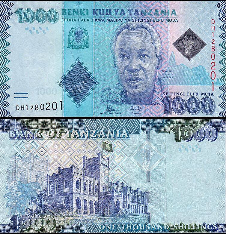 TANZANIA, 1000 SHILINGI