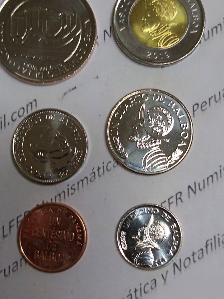 PANAMA, CONO MONETARIO - 6 MONEDAS - UNC