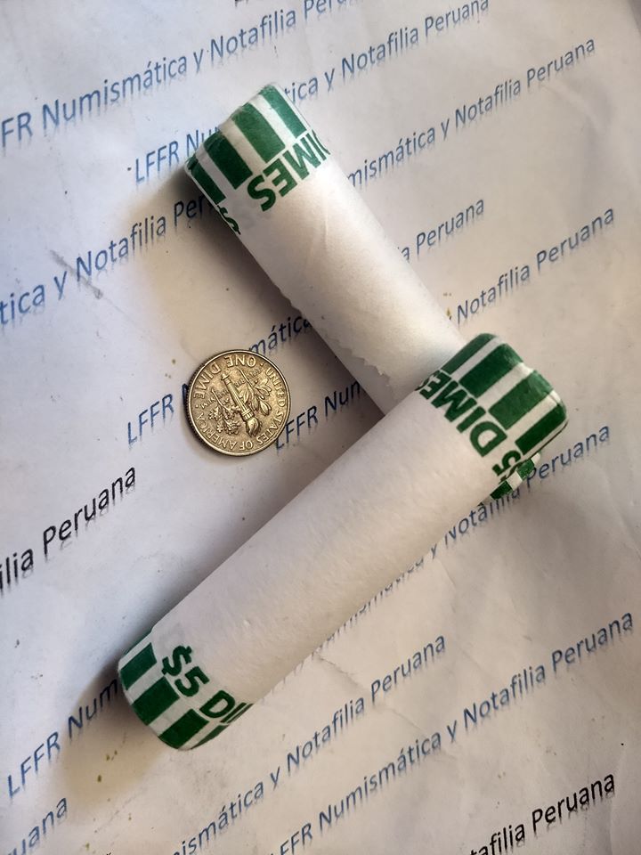 USA, ROLLO DE MONEDAS UNC DE UN DIM, 2017