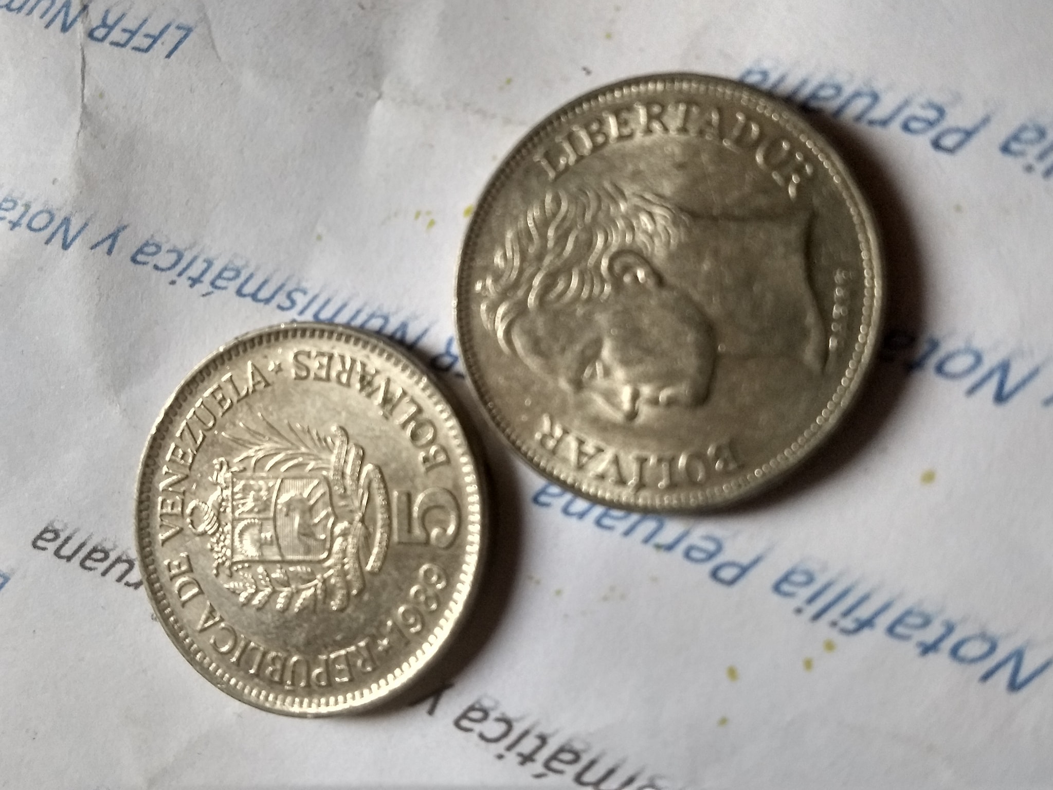 VENEZUELA, 5 bolivares,