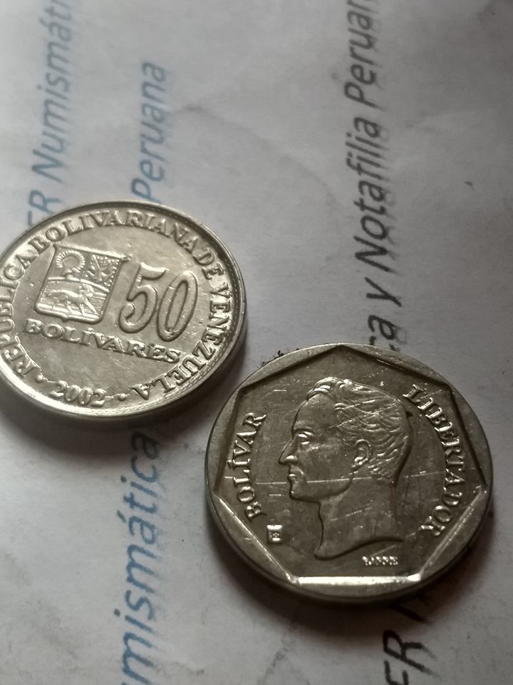 VENEZUELA, 50 bolivares