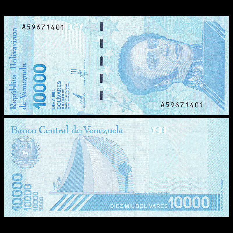 Venezuela 10 mil bolivares 2019