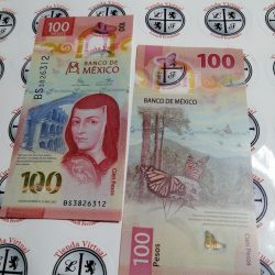 MEXICO, 100 pesos a-UNC polimero nuevo diseño