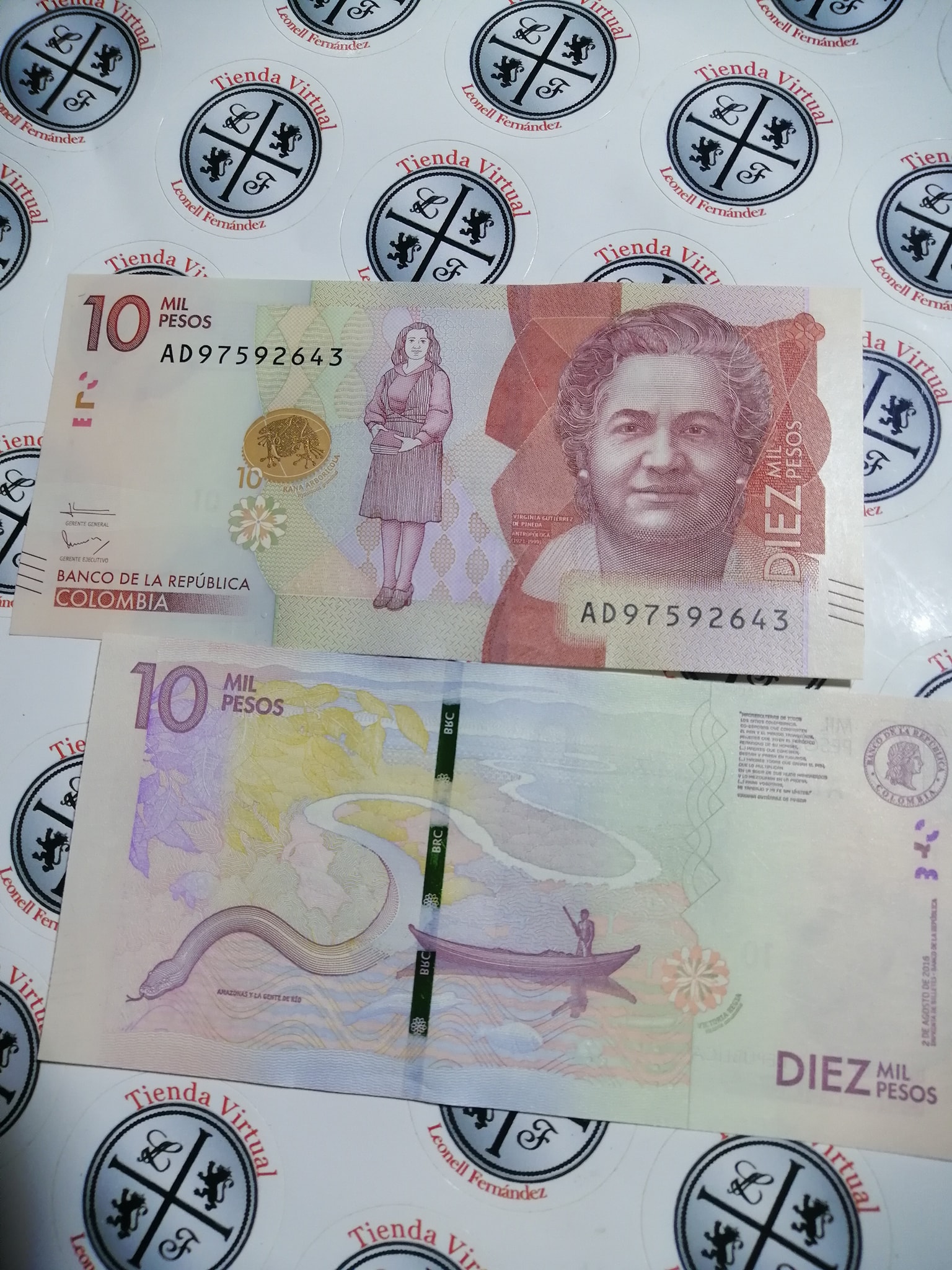 COLOMBIA, 10 000 PESOS UNC