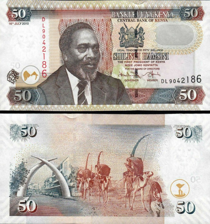 Kenia 50 chelines (P47e) 2010 UNC