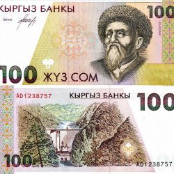 Kirguistán Billete 100 Som UNC Pick p12 1994