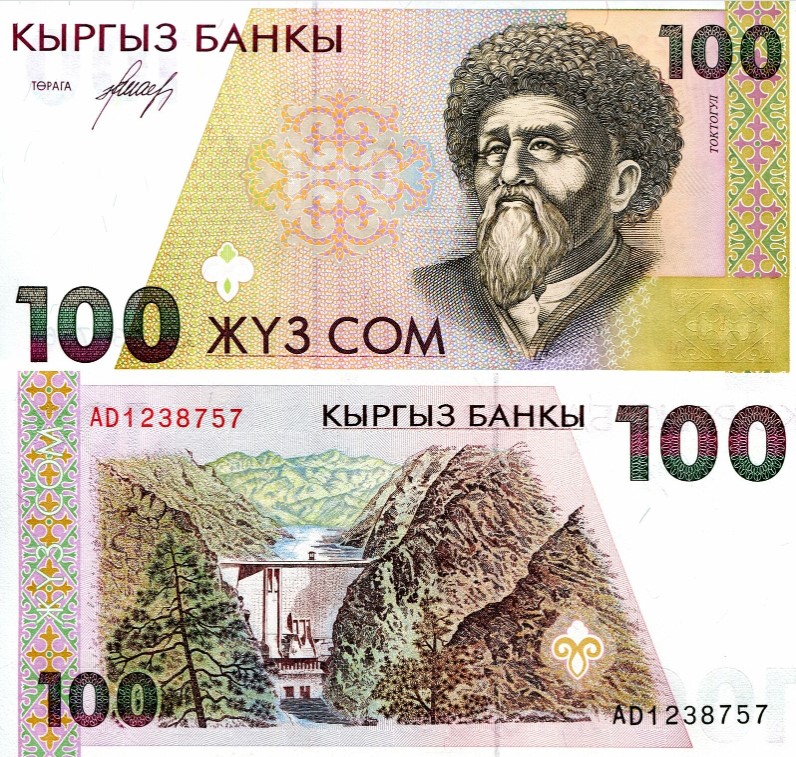 Kirguistán Billete 100 Som UNC Pick p12 1994