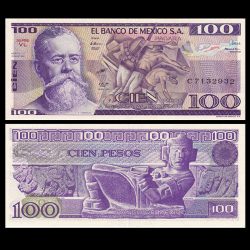 México 100 peso, 1981-82, P-74