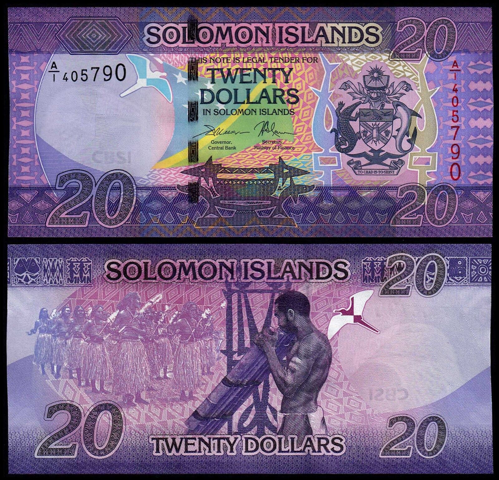 SOLOMON ISLANDS 20 DOLLARS (P34) 2017 UNC