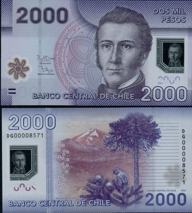 CHILE, 52000 PESOS UNC polimero